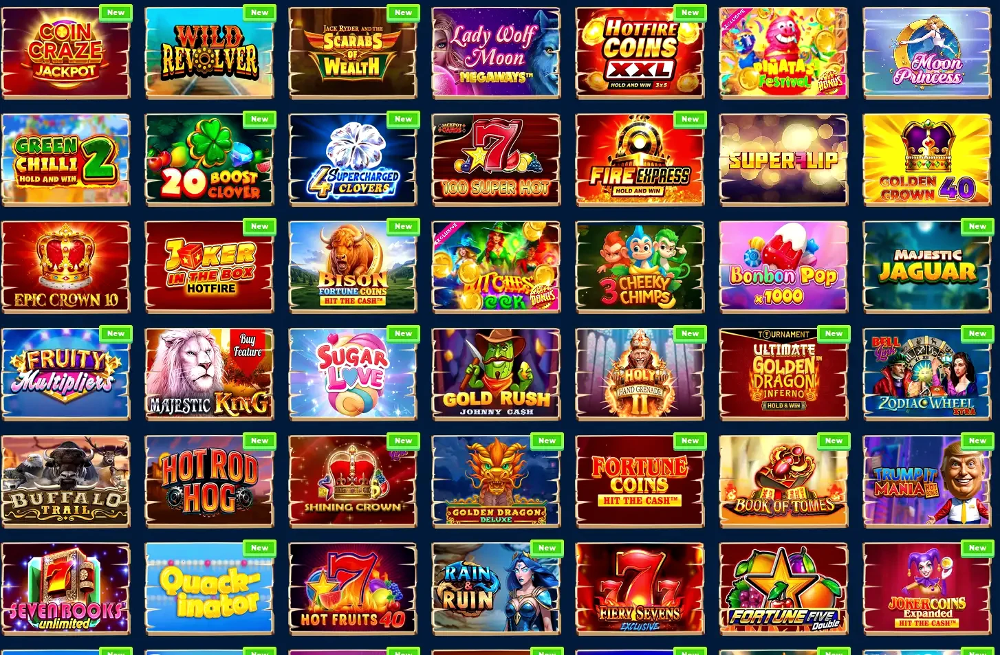Goldenpanda Online Casino Spielübersicht